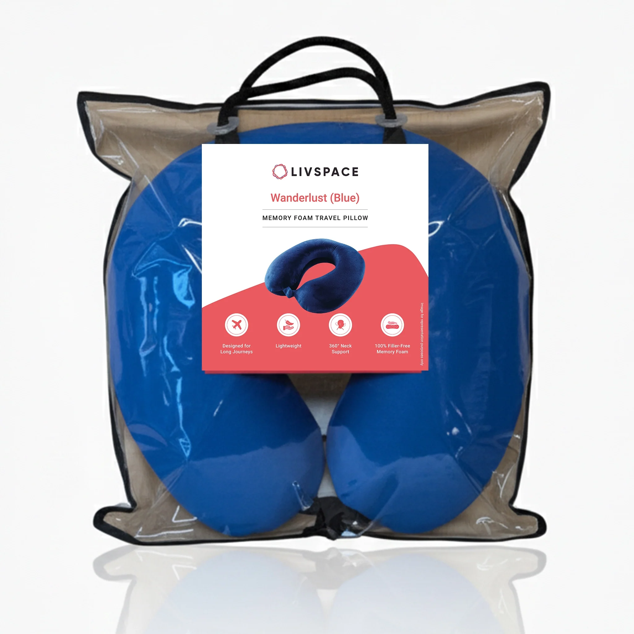 Wanderlust | Travel Neck Pillow | Blue - Image 8