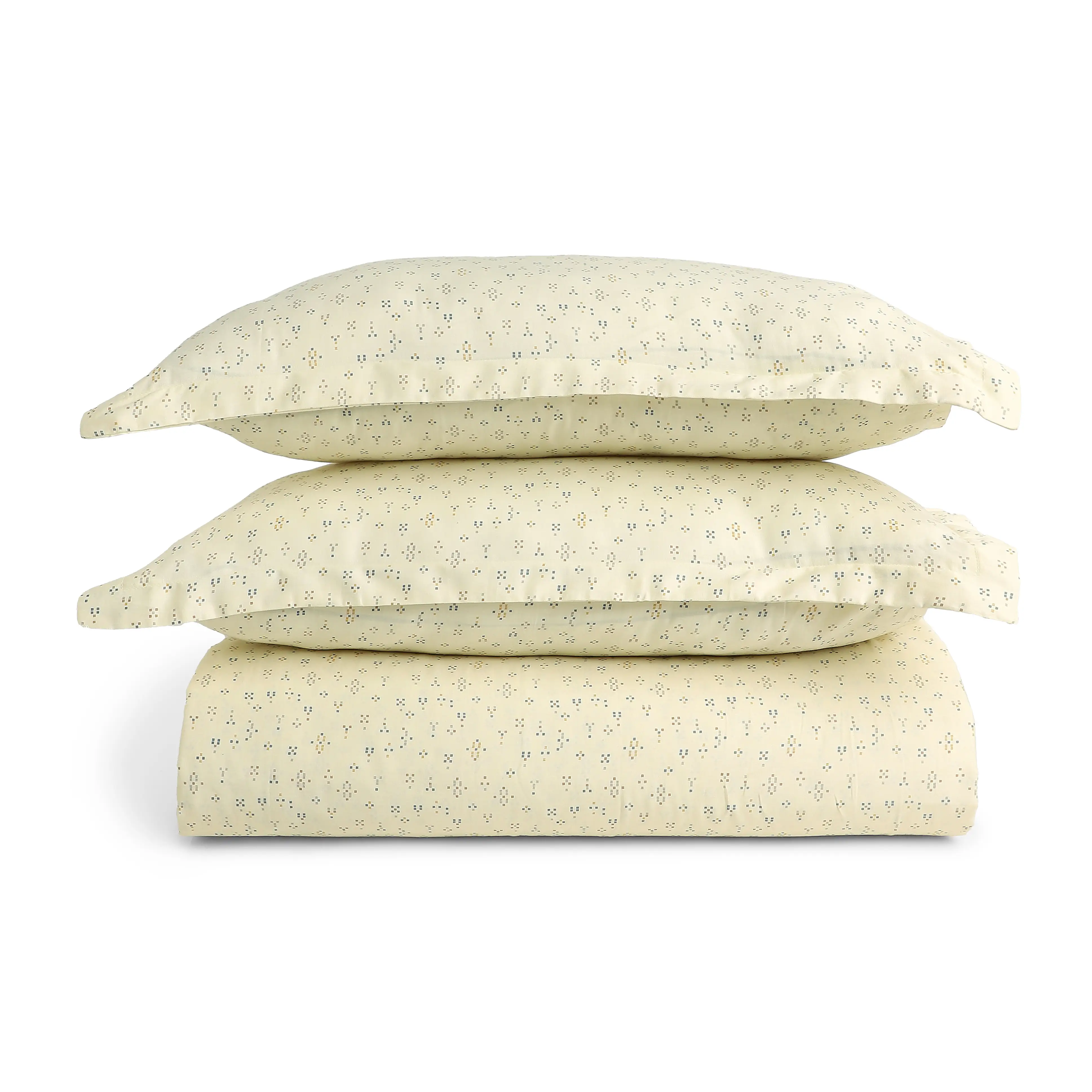 Yutori | 250TC Modern Micro Printed Cotton Bedsheet Set  | Pillow Cover with Merrow Hem Treatment - Image 14