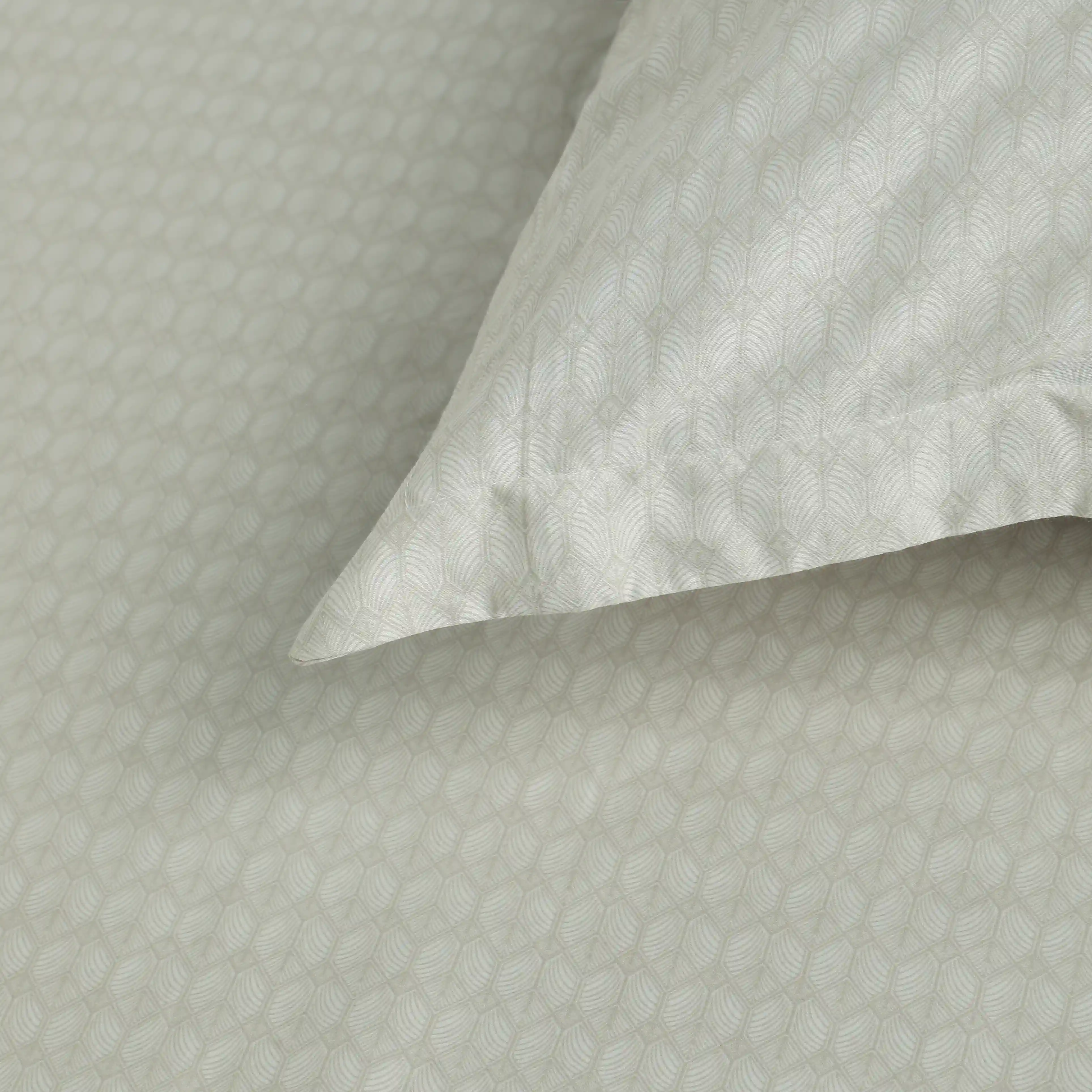 Yutori | 250TC Modern Micro Printed Cotton Bedsheet Set  | Pillow Cover with Merrow Hem Treatment - Image 25