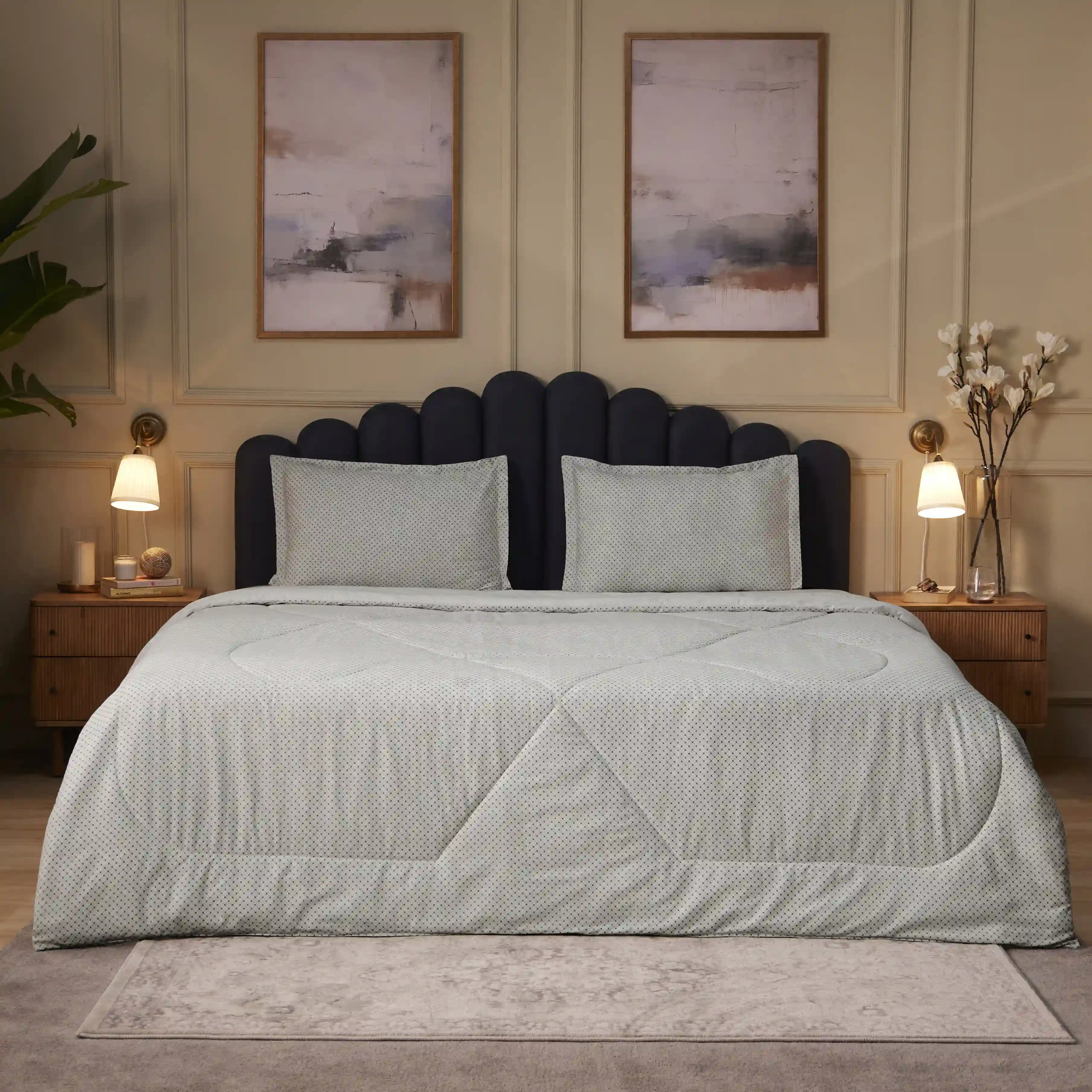 Yutori | 250 TC Modern Micro Printed 120GSM Reversible Comforter - Image 17
