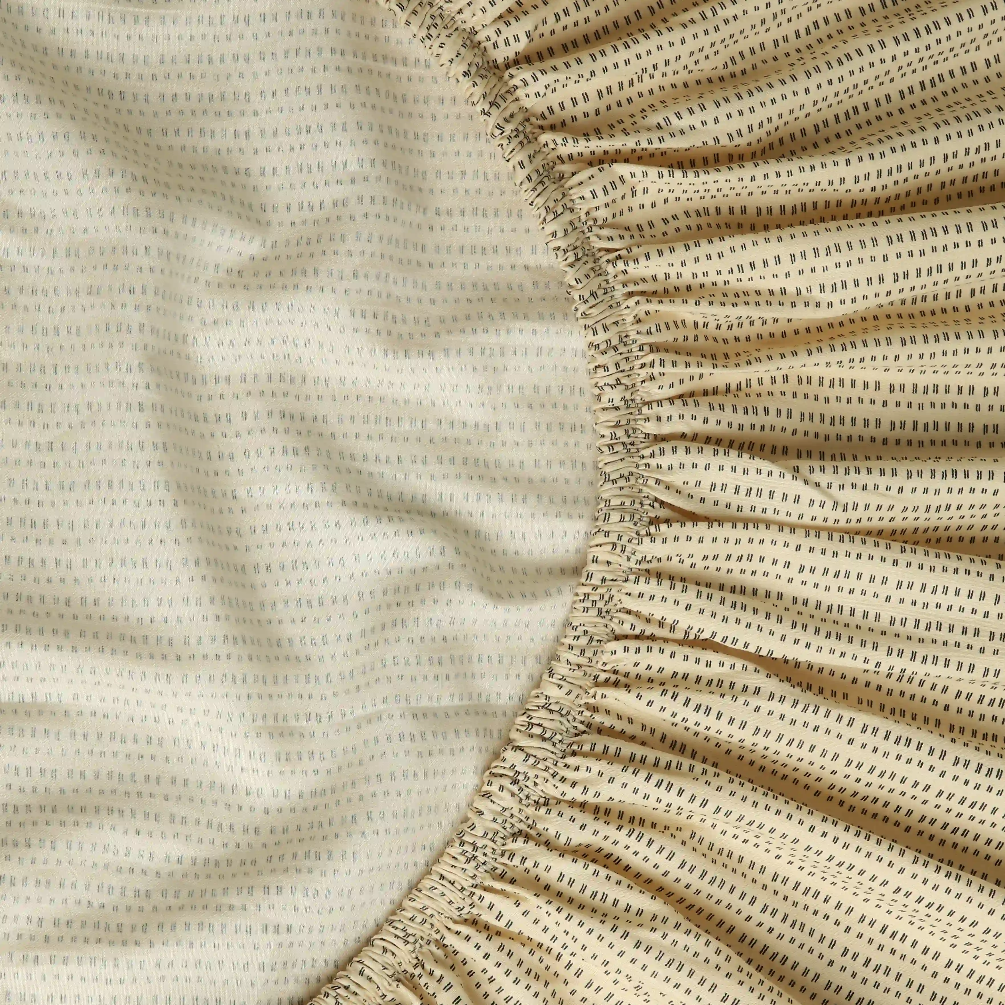 Yutori | 250 TC Modern Micro Printed Cotton Fitted Sheet Set  | Pillow Cover with Merrow Hem Treatment - Image 14