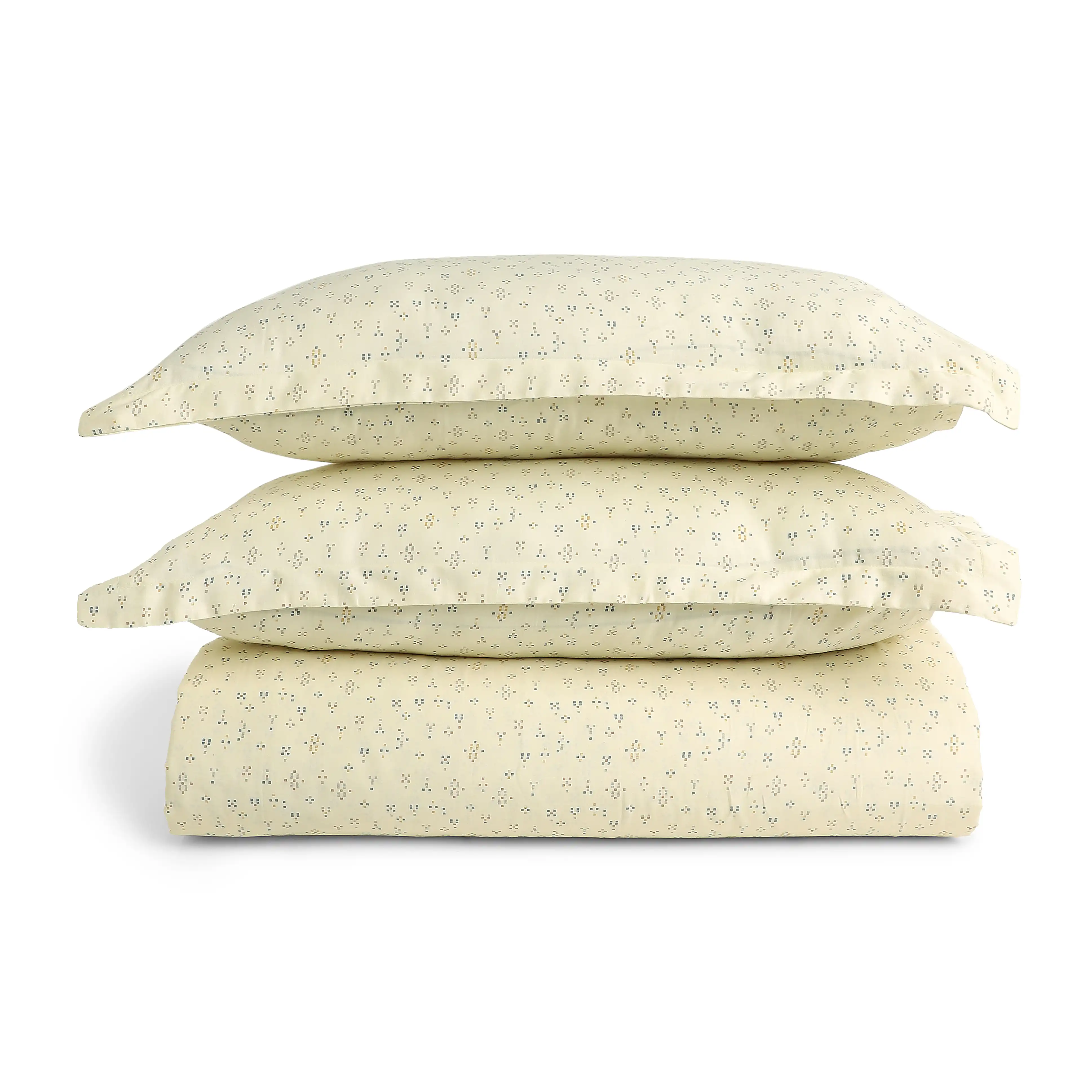 Yutori | 250 TC Modern Micro Printed Cotton Fitted Sheet Set  | Pillow Cover with Merrow Hem Treatment - Image 19