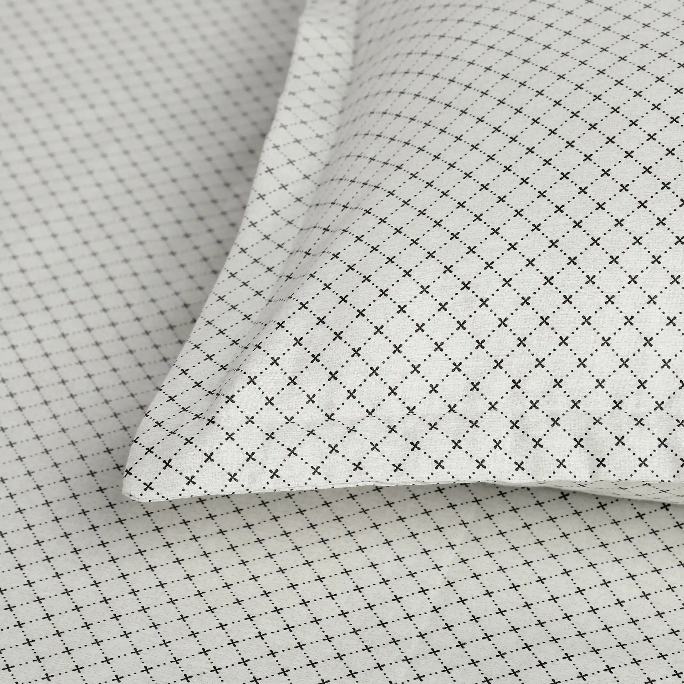 Yutori | 250 TC Modern Micro Printed Cotton Fitted Sheet Set  | Pillow Cover with Merrow Hem Treatment - Image 27