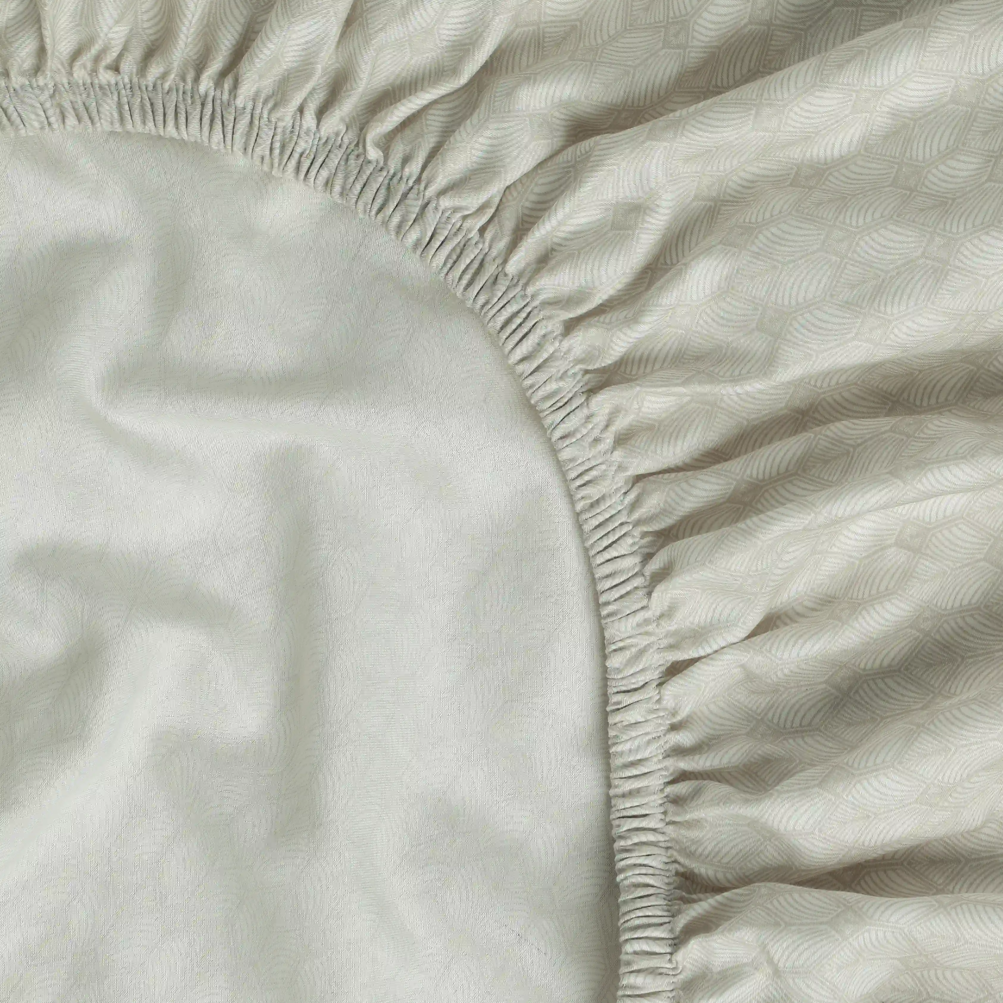 Yutori | 250 TC Modern Micro Printed Cotton Fitted Sheet Set  | Pillow Cover with Merrow Hem Treatment - Image 35